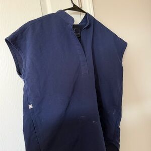 Figs Rafaela Oversized Scrub Top | Navy | Women’s XXS